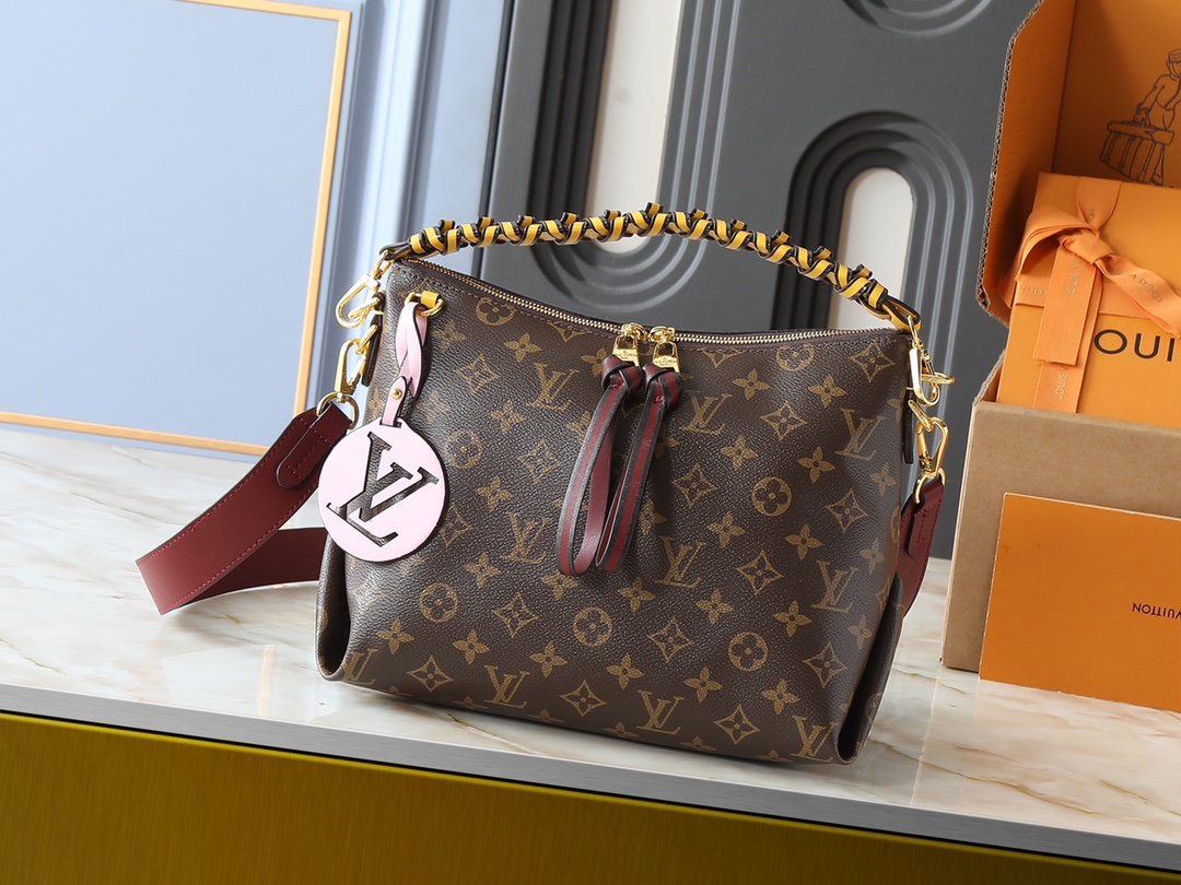 Louis Vuitton LV Classic Handbag Premium Canvas Model M15151 Adjustable Strap Travel Ready High-End Fashion